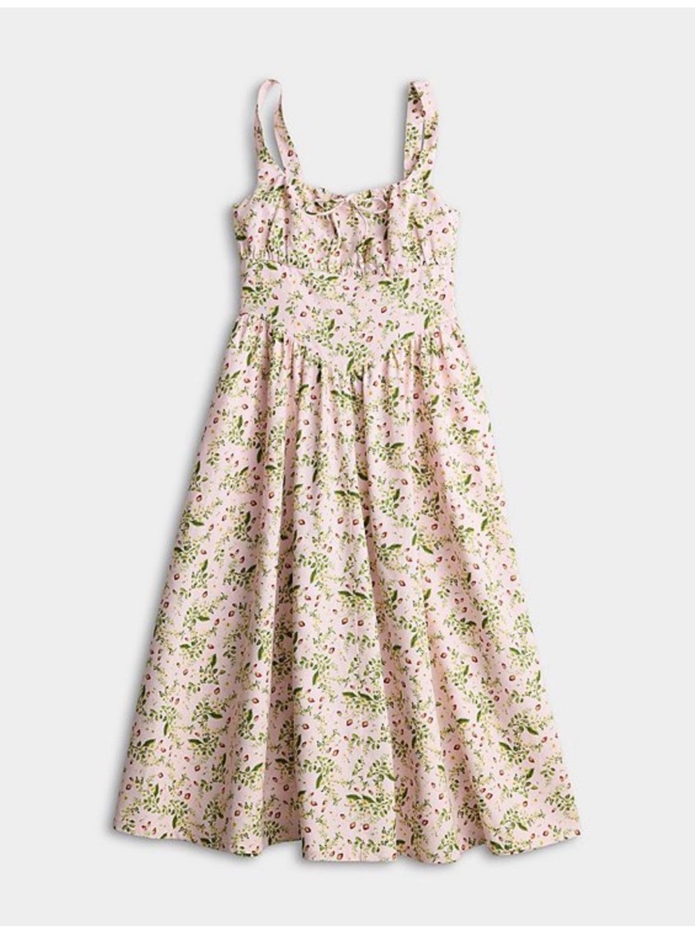 Lauren Conrad Pink Floral Square-Neck Midi Dress - Picture 2 of 7